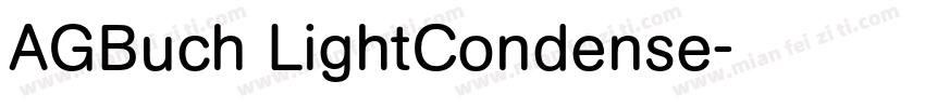 AGBuch LightCondense字体转换